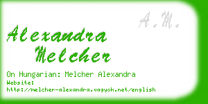 alexandra melcher business card